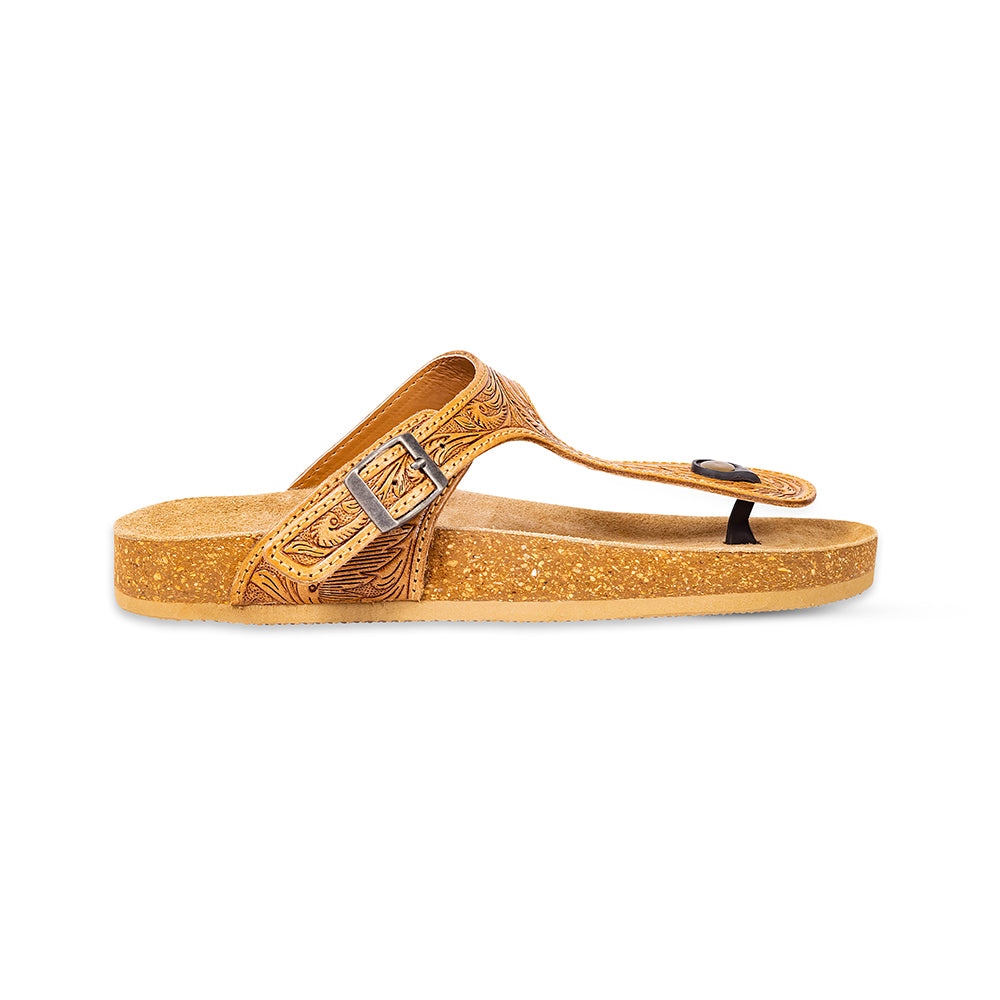 Sadie Mesa Hand-Tooled Sandals - Myra USA