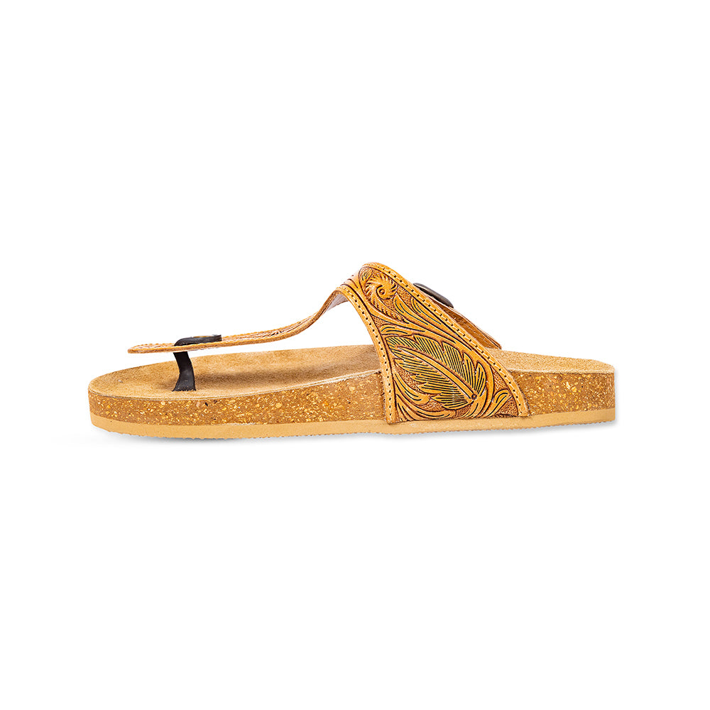 Sadie Mesa Hand-Tooled Sandals - Myra USA
