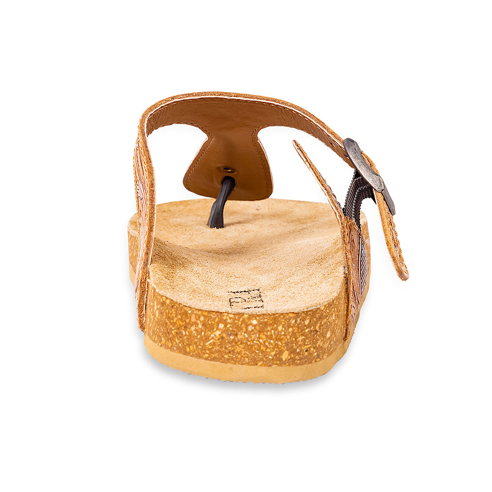 Sadie Mesa Hand-Tooled Sandals - Myra USA