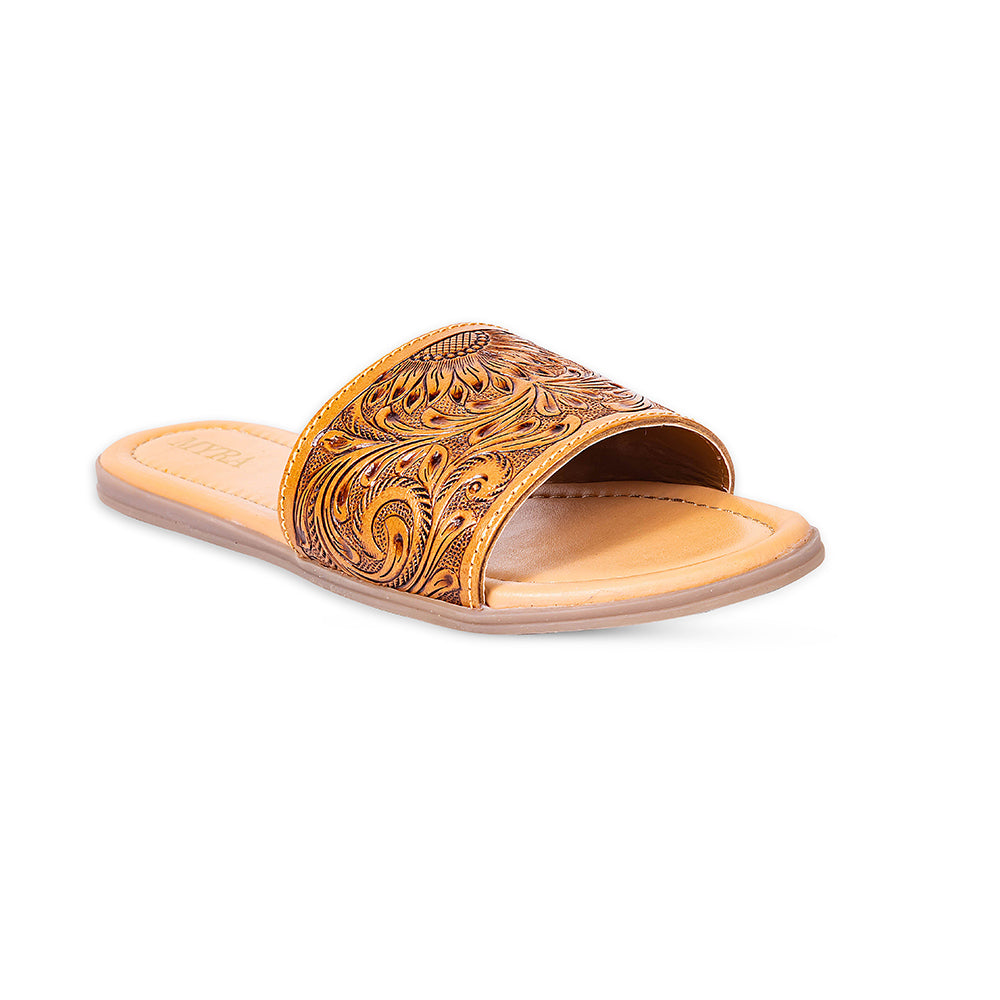 Willa Hand-Tooled Sandals - Myra USA