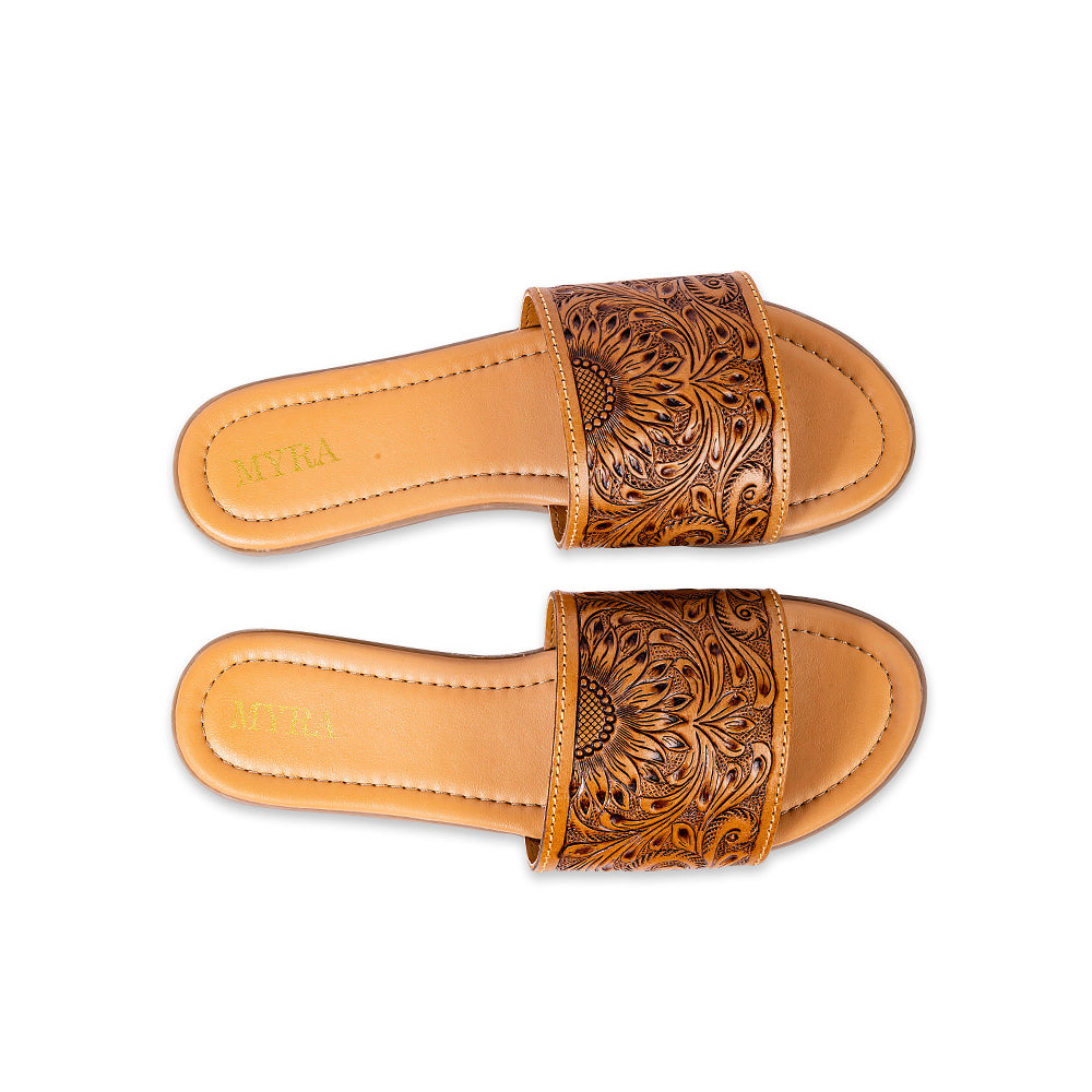 Willa Hand-Tooled Sandals - Myra USA