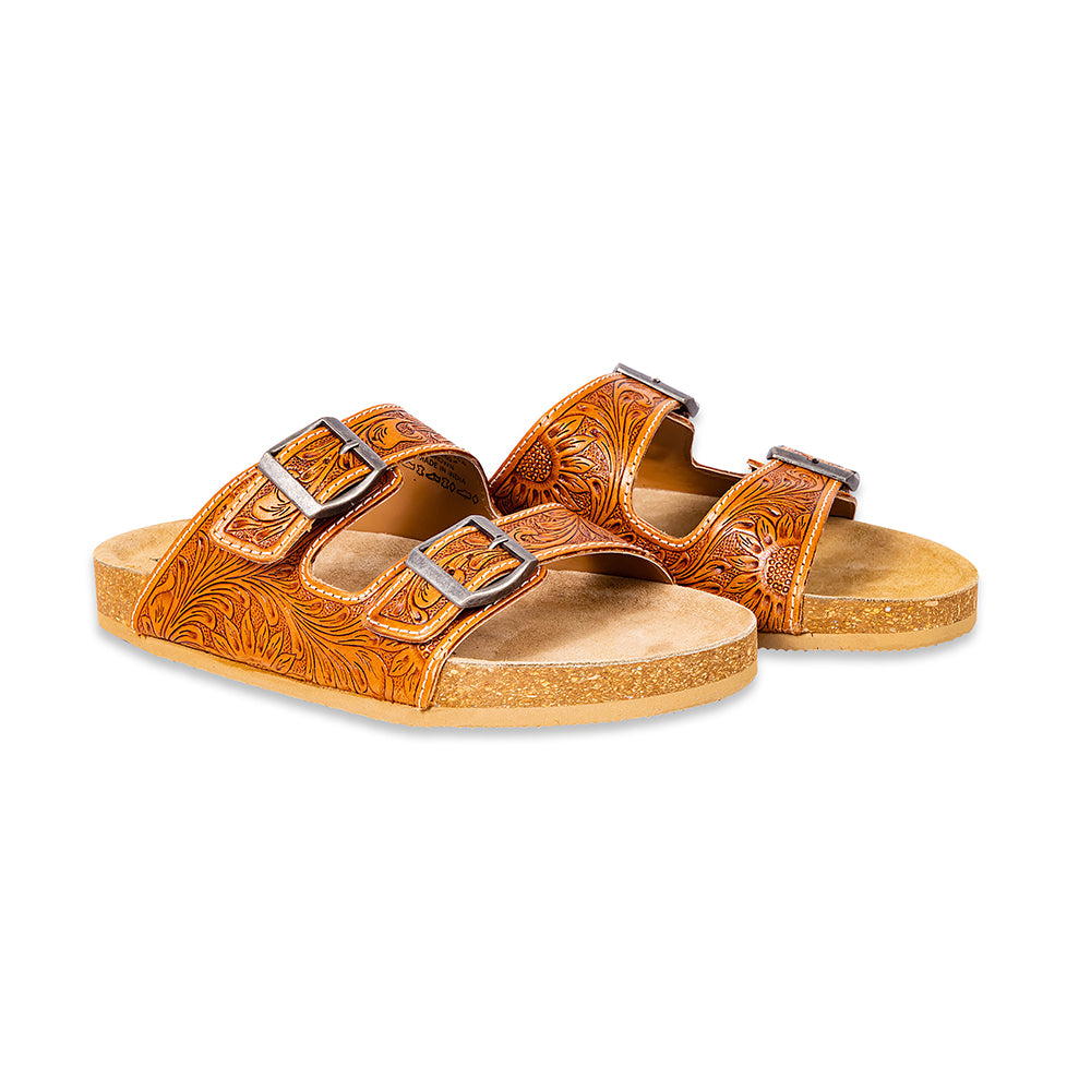 Molly Megan Hand-Tooled Sandals - Myra USA