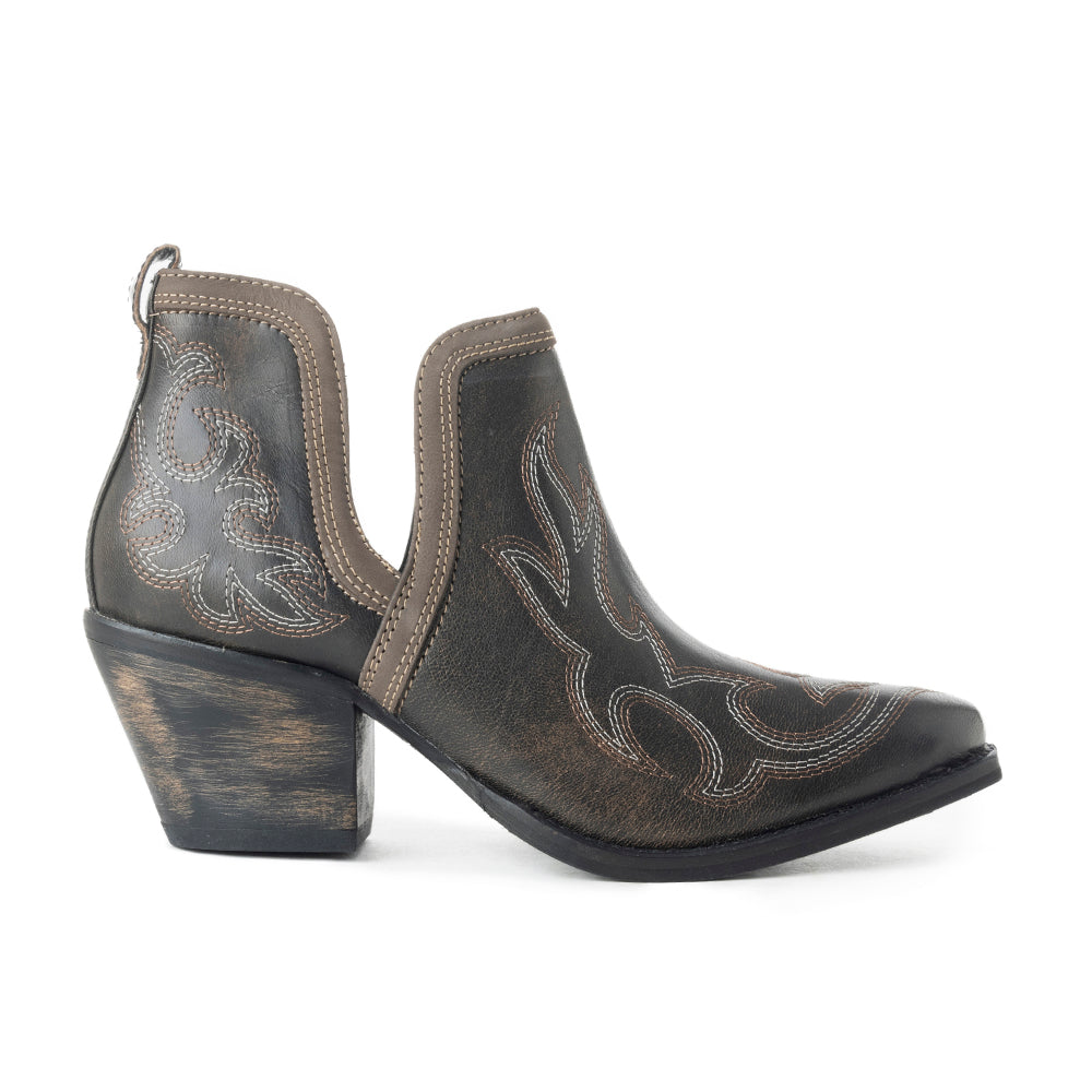 Emmie Faye Stitched Leather Boots - Myra USA