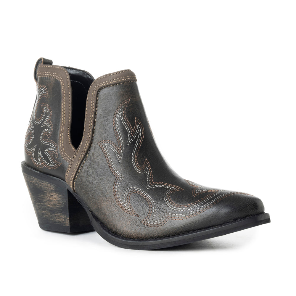 Emmie Faye Stitched Leather Boots - Myra USA