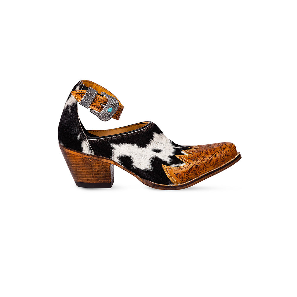 Zora Canyon Hair-On Hide Mules - Myra USA