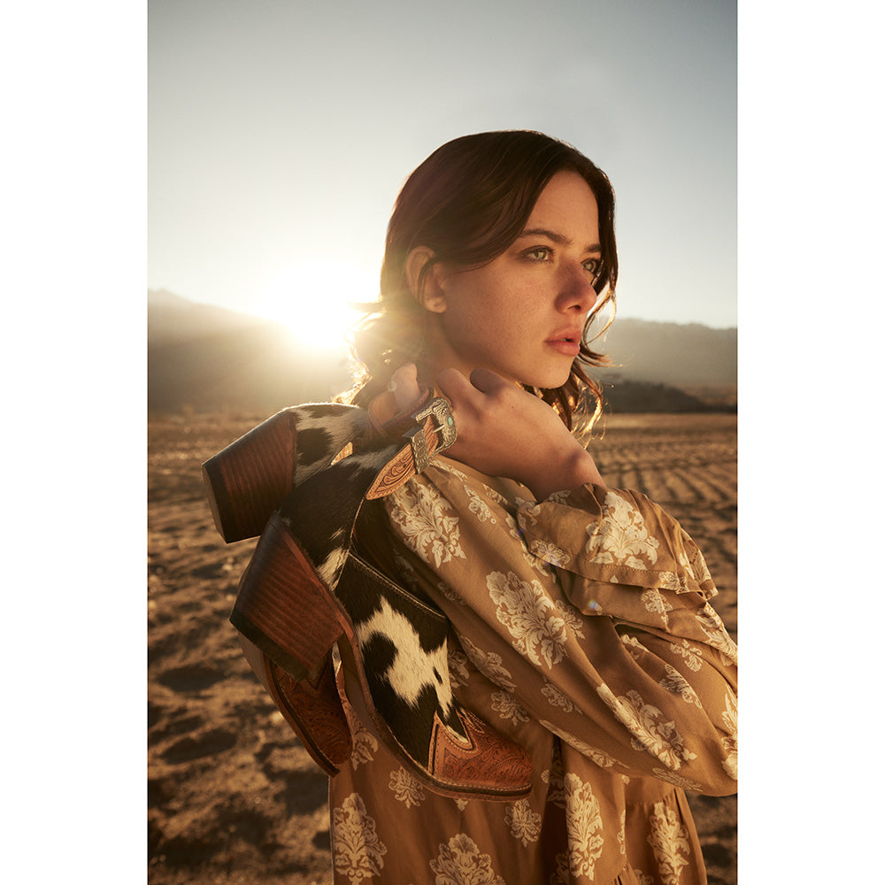 Zora Canyon Hair-On Hide Mules - Myra USA