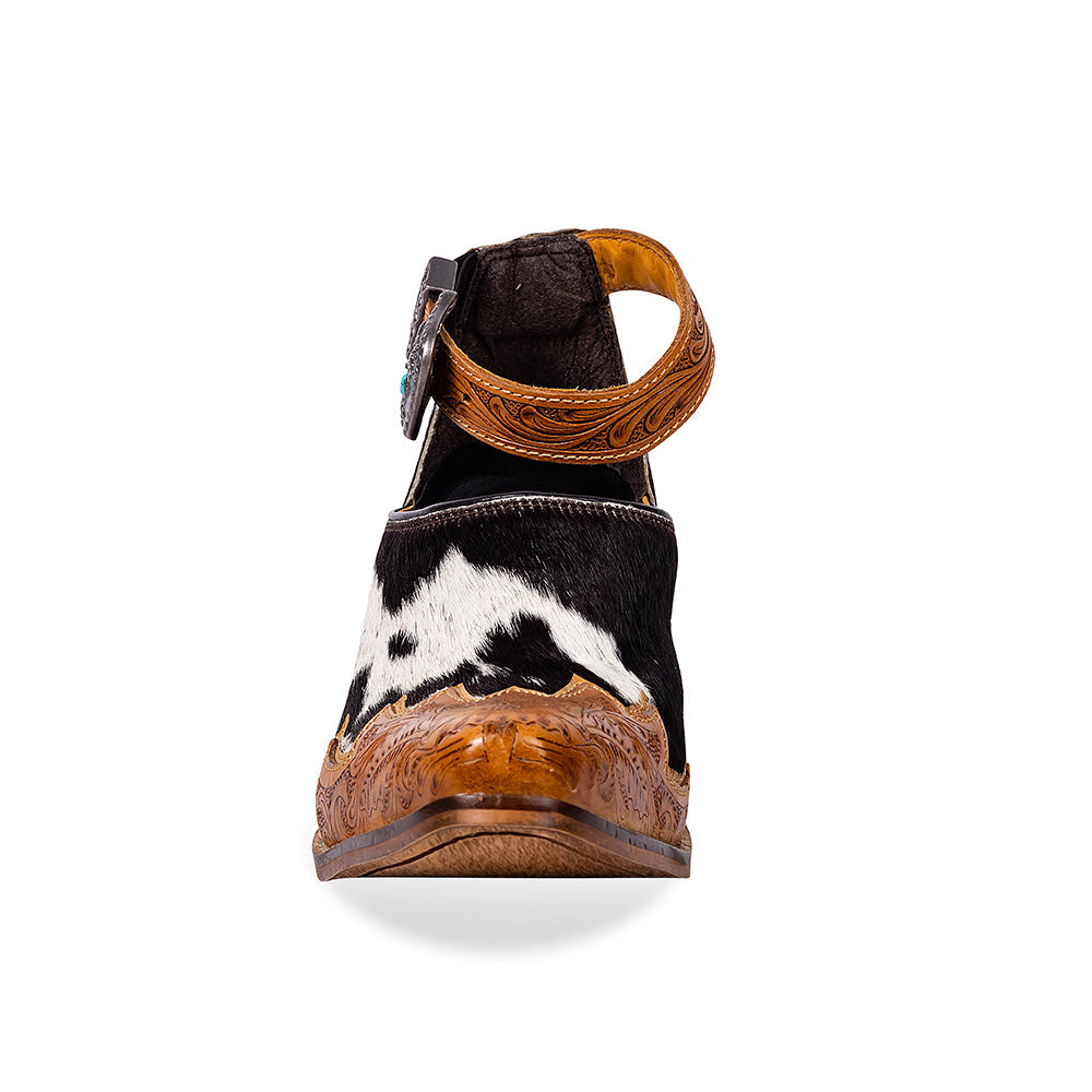 Zora Canyon Hair-On Hide Mules - Myra USA