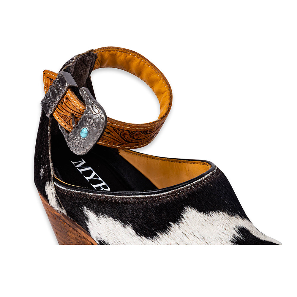 Zora Canyon Hair-On Hide Mules - Myra USA
