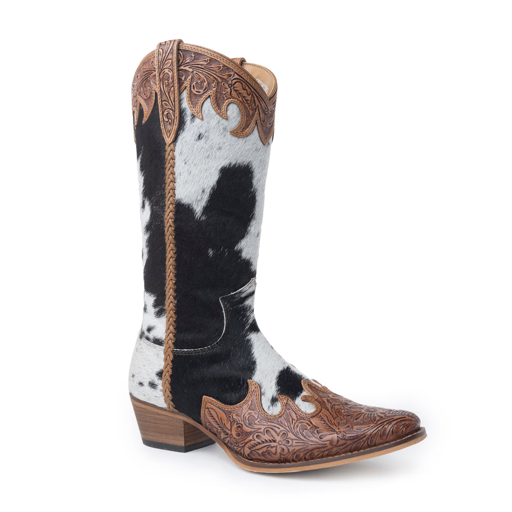 Adelaide Hair-On High Top Boots - Myra USA
