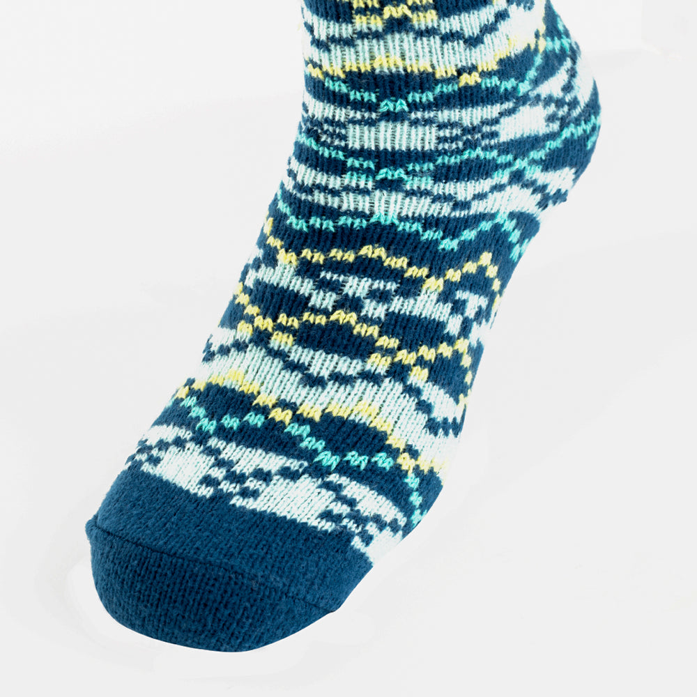 Sokker Blue Patterned Socks - Myra USA