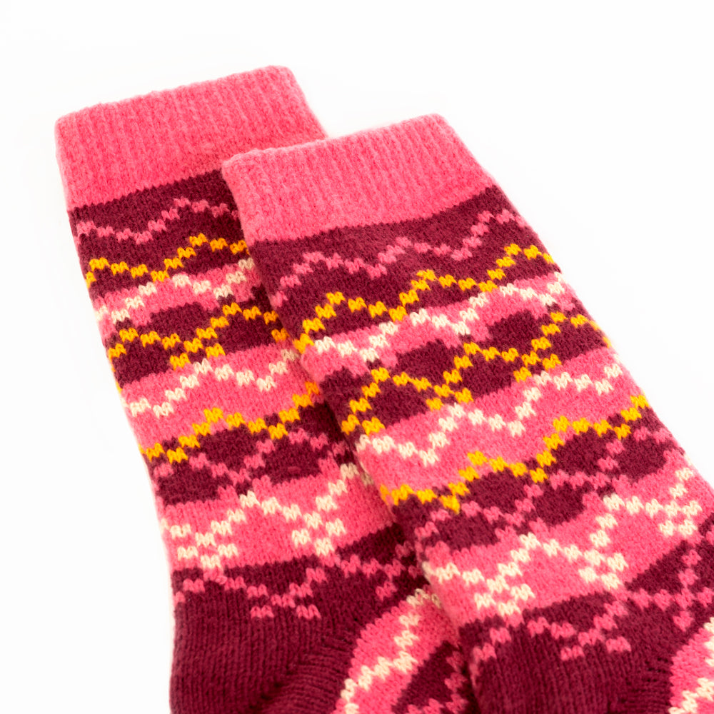 Winter Berry Patterned Socks - Myra USA