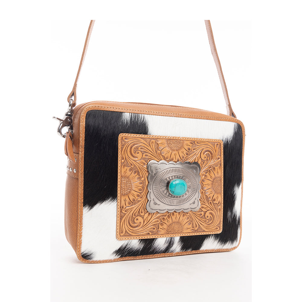 Mirage Trail Hand-Tooled Leather Bag - Myra USA