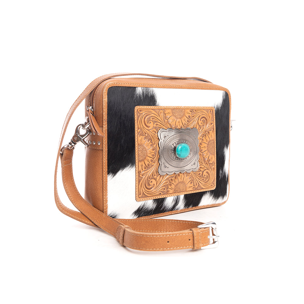 Mirage Trail Hand-Tooled Leather Bag - Myra USA