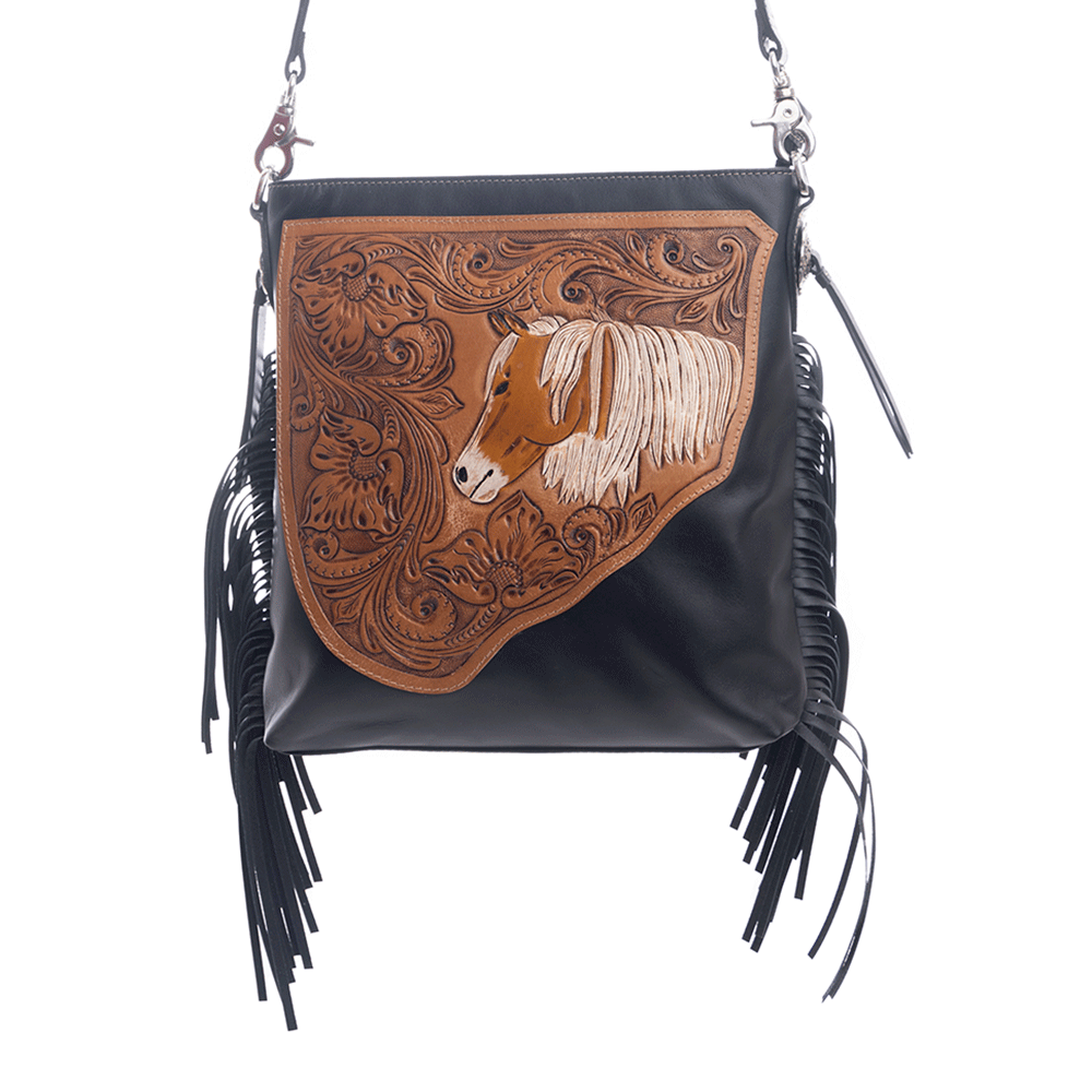 Stallion Spirit Hand-Tooled Bag - Myra USA