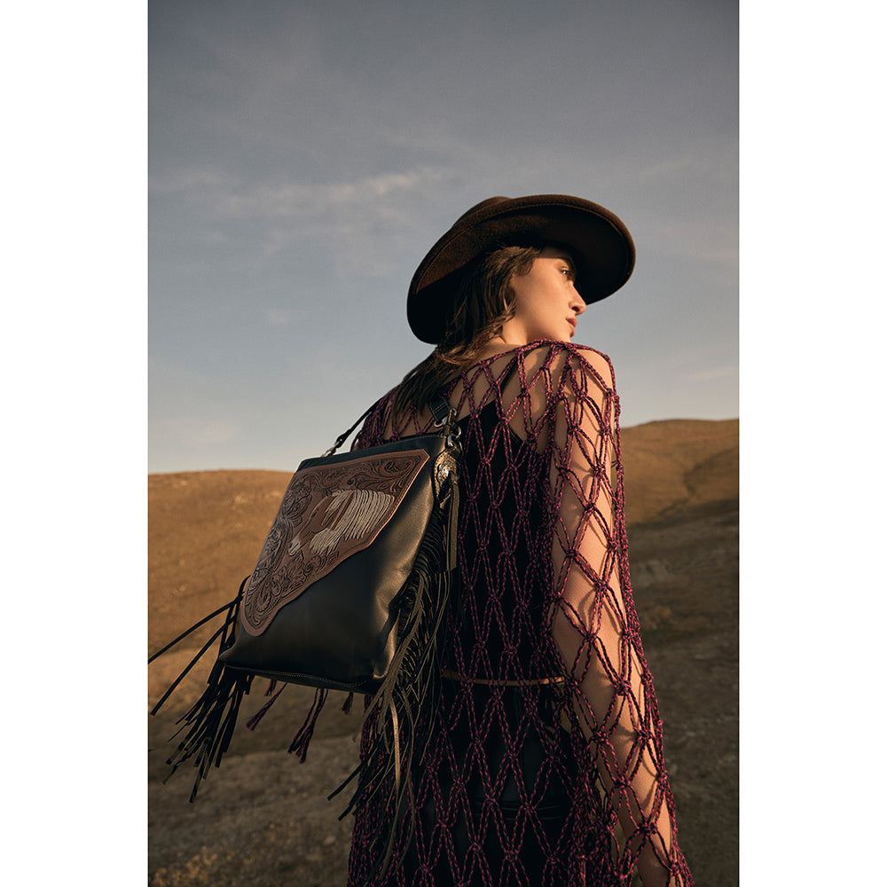 Stallion Spirit Hand-Tooled Bag - Myra USA