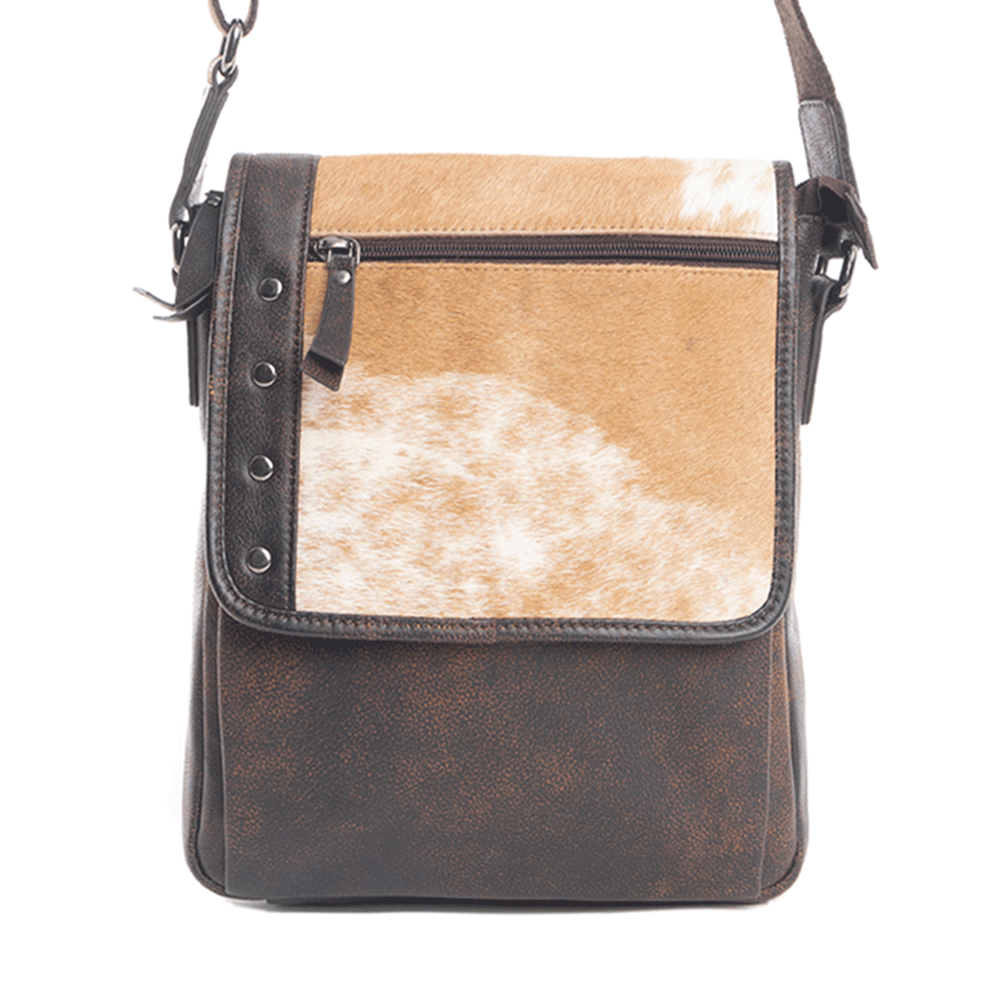 Pueblo Range Leather & Hairon Bag - Myra USA