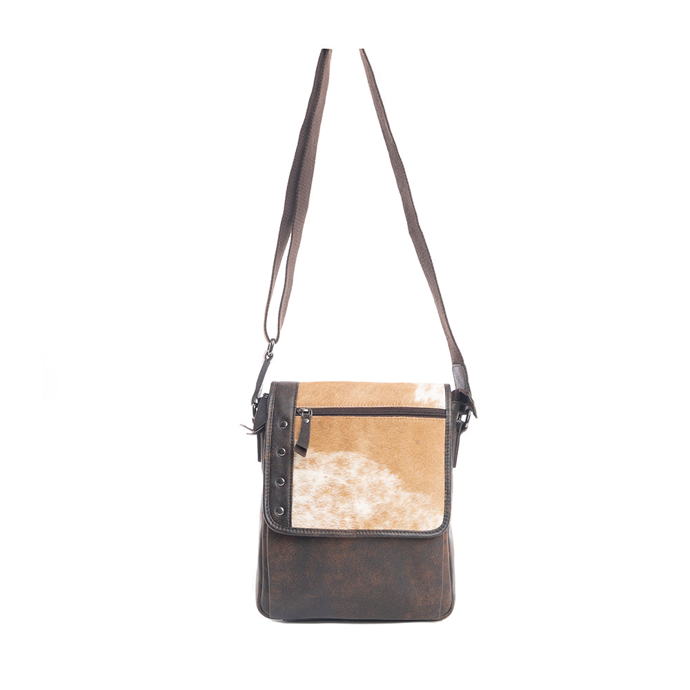 Pueblo Range Leather & Hairon Bag - Myra USA