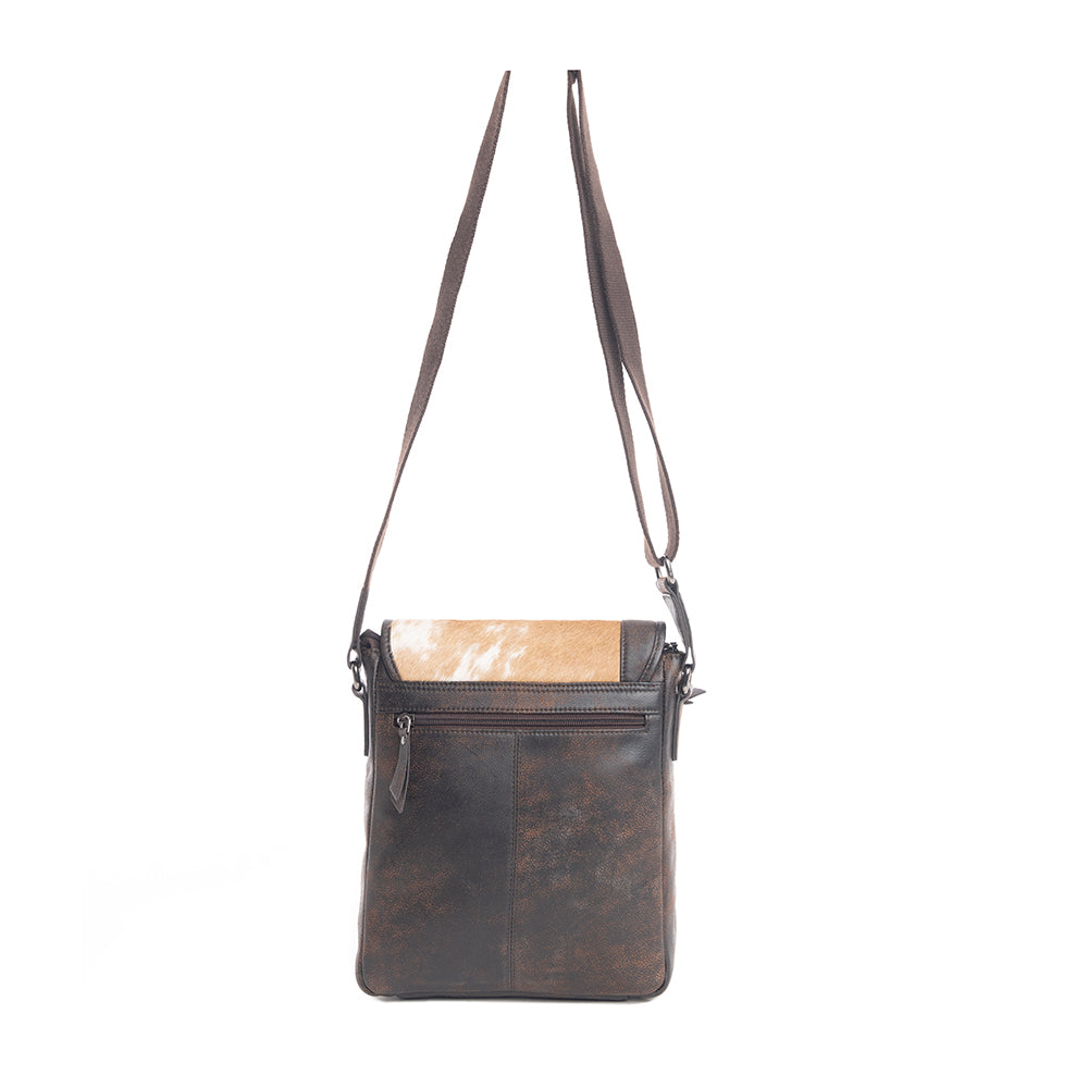 Pueblo Range Leather & Hairon Bag - Myra USA