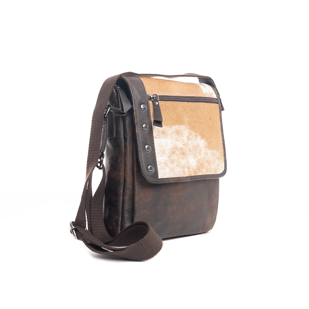 Pueblo Range Leather & Hairon Bag - Myra USA