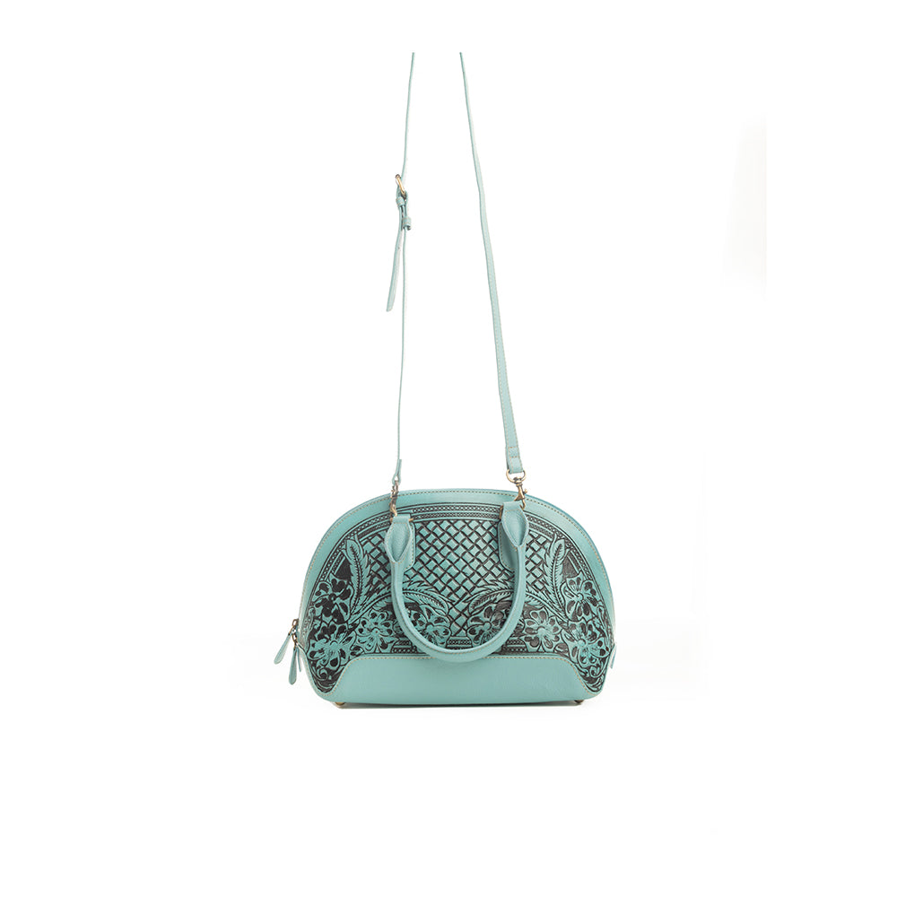 Peonie Creek Hand-Tooled Bag - Myra USA
