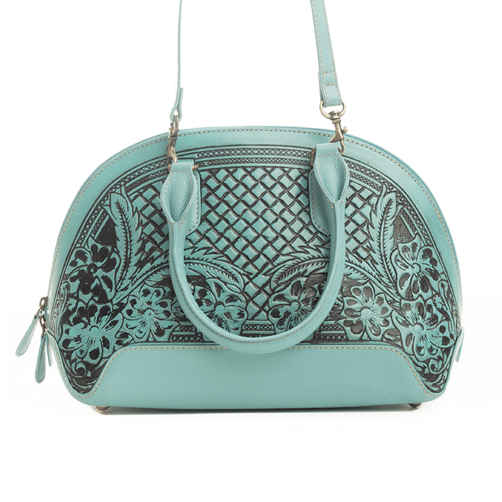 Peonie Creek Hand-Tooled Bag - Myra USA