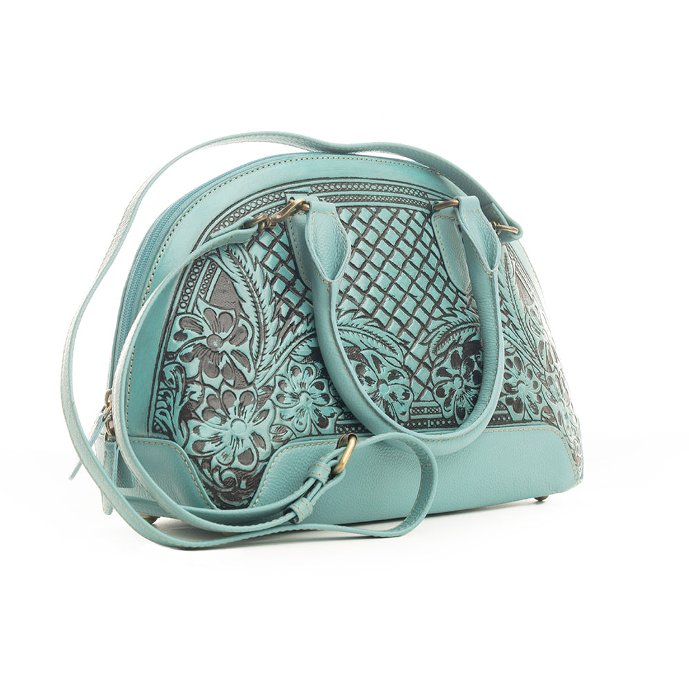 Peonie Creek Hand-Tooled Bag - Myra USA