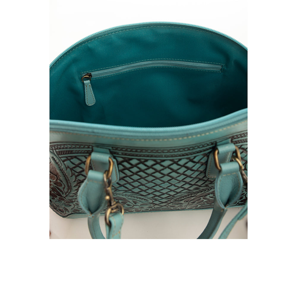 Peonie Creek Hand-Tooled Bag - Myra USA