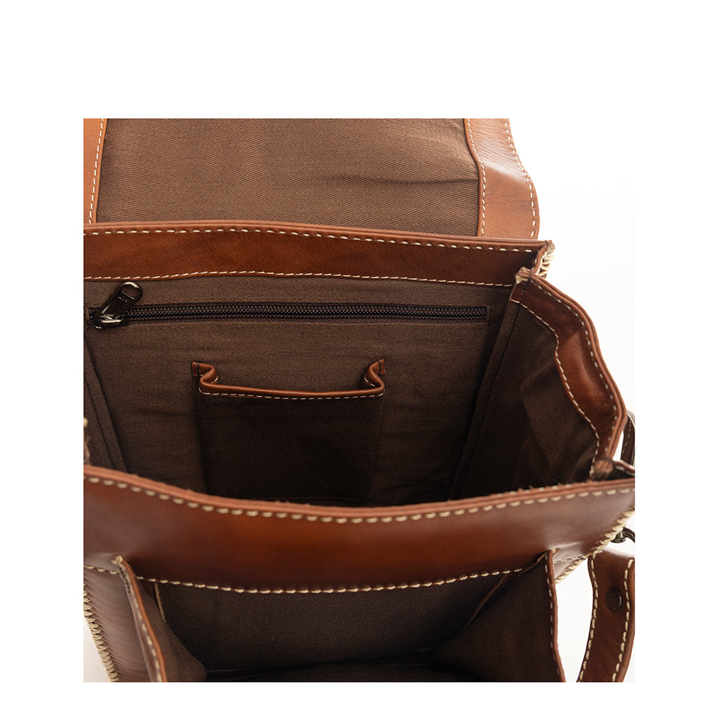 Cinnamon Trail Shoulder Leather Bag - Myra USA