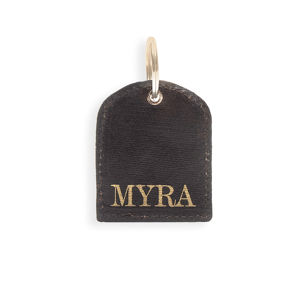 Mountain High Hand-tooled Leather Key Fob - Myra USA