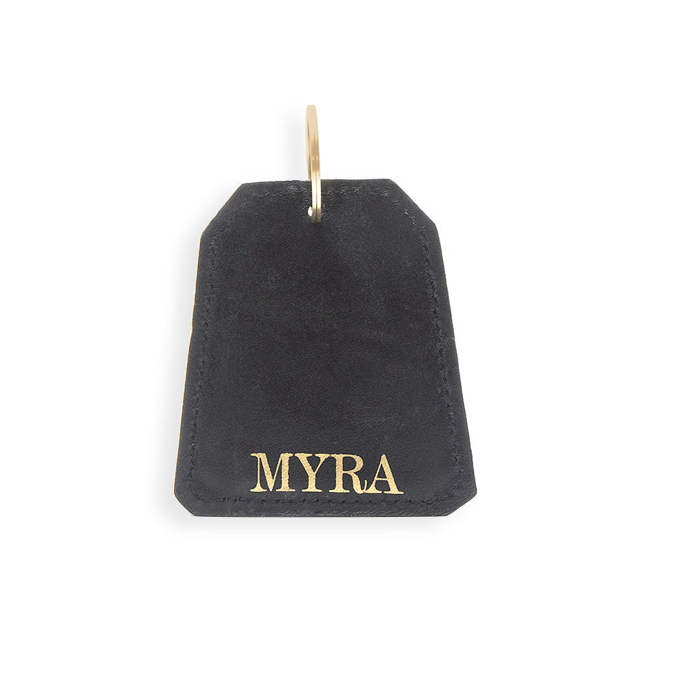 Salty Hill Hand-tooled Leather Key Fob - Myra USA