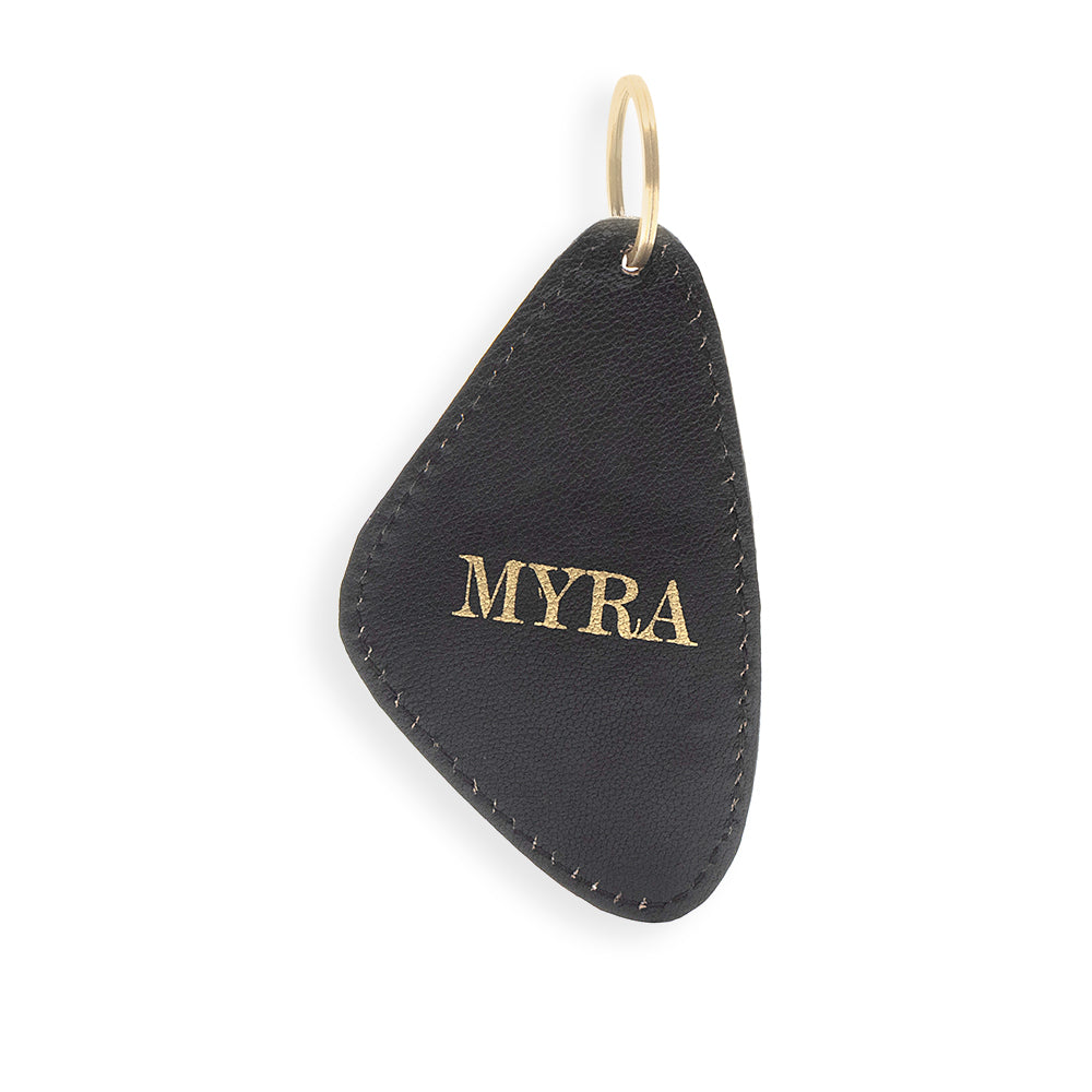 The Red Spade Hand-tooled Leather Key Fob - Myra USA