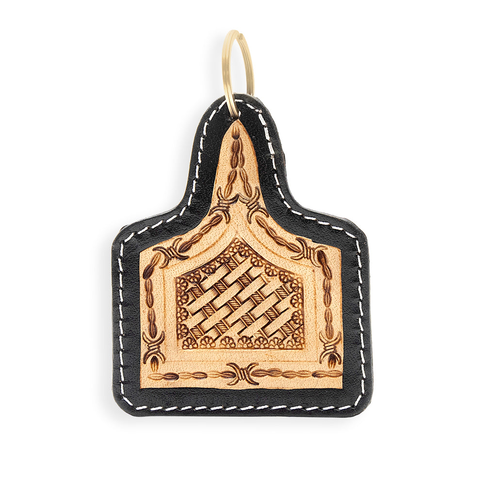 Ranch Visions Hand-tooled Leather Key Fob - Myra USA