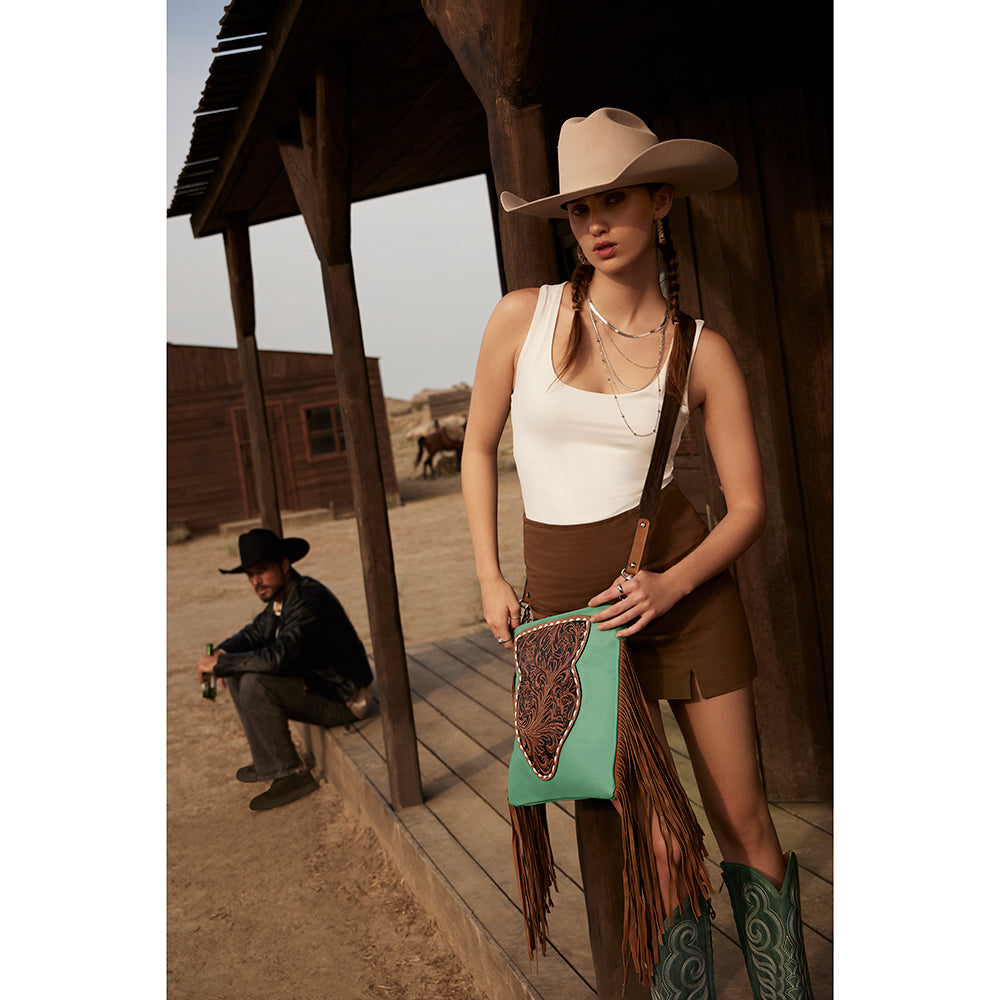 Terra Donna Concealed-Carry Bag in Turquoise - Myra USA