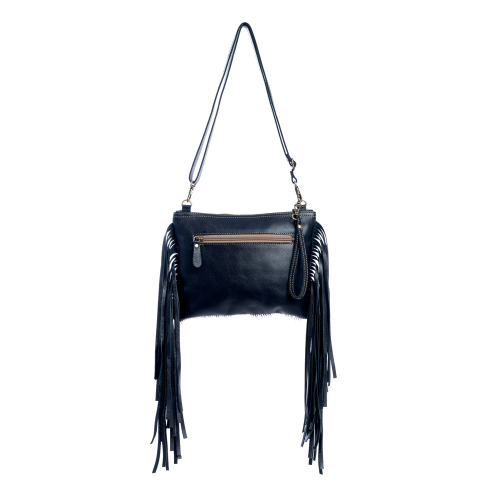 Mescalaro Hill Leather & Hairon Bag in Coal - Myra USA