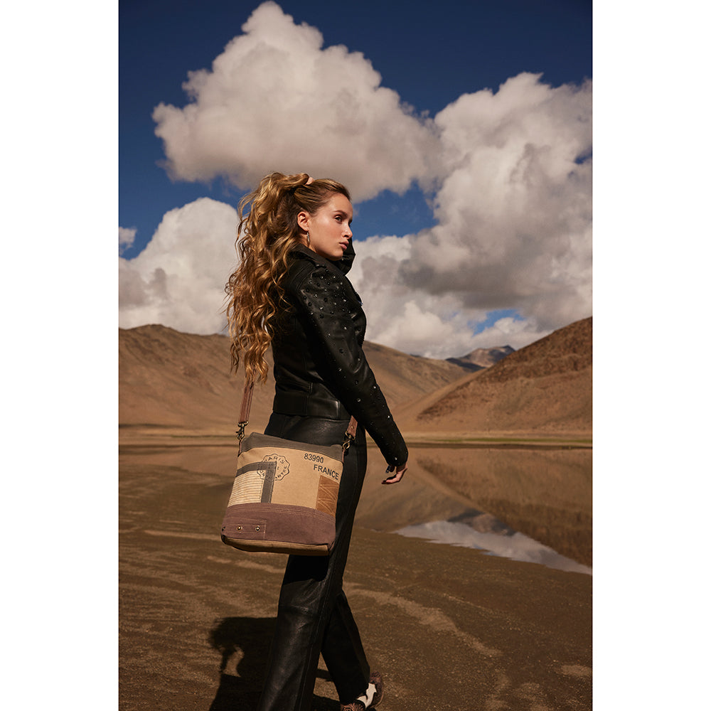 French Postmark Shoulder Bag - Myra USA
