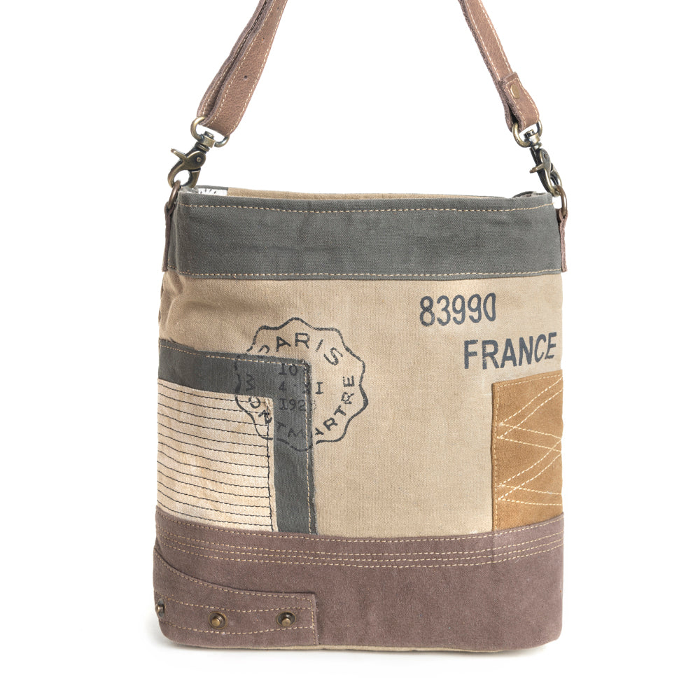 French Postmark Shoulder Bag - Myra USA