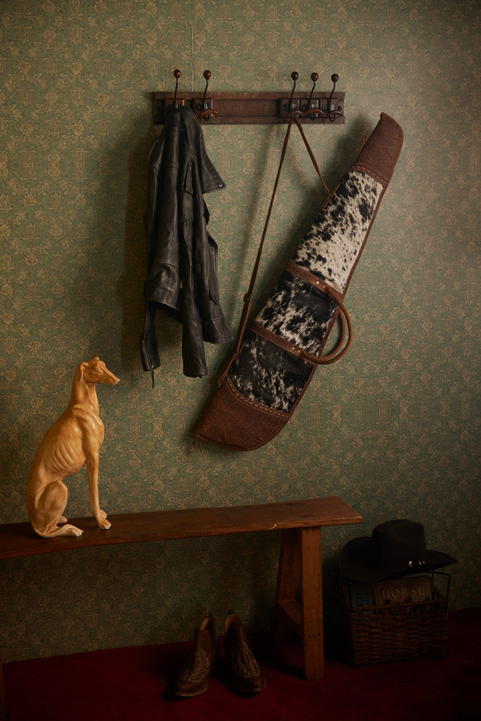 Wildhorn Hunter’s Leather Rifle Case in Smoky Hide - Myra USA