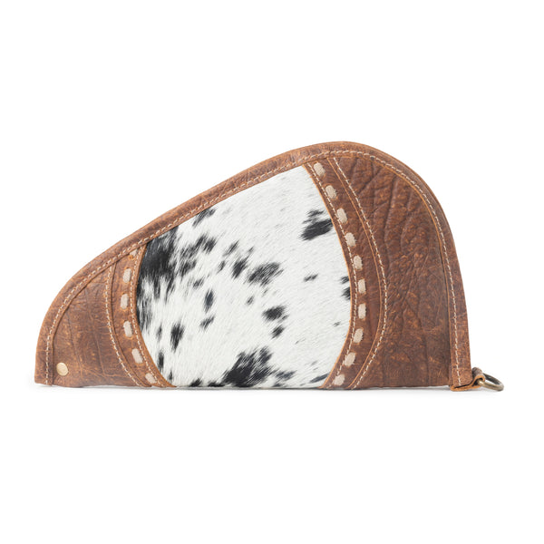 Rustler’s Range Hairon Leather Gun Case in Rustic Tan - Myra USA