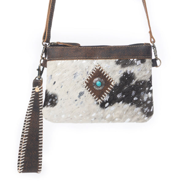 Eye of the Goddess Crossbody Bag in Black - Myra USA