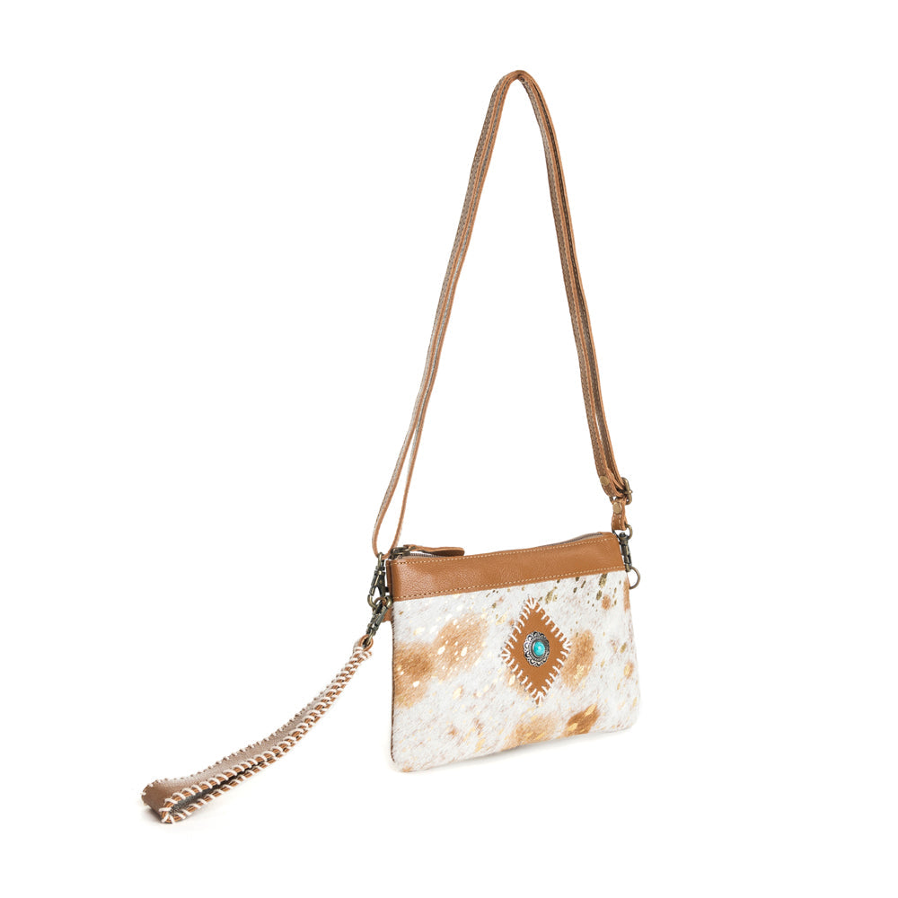 Eye of the Goddess Crossbody Bag in Caramel - Myra USA