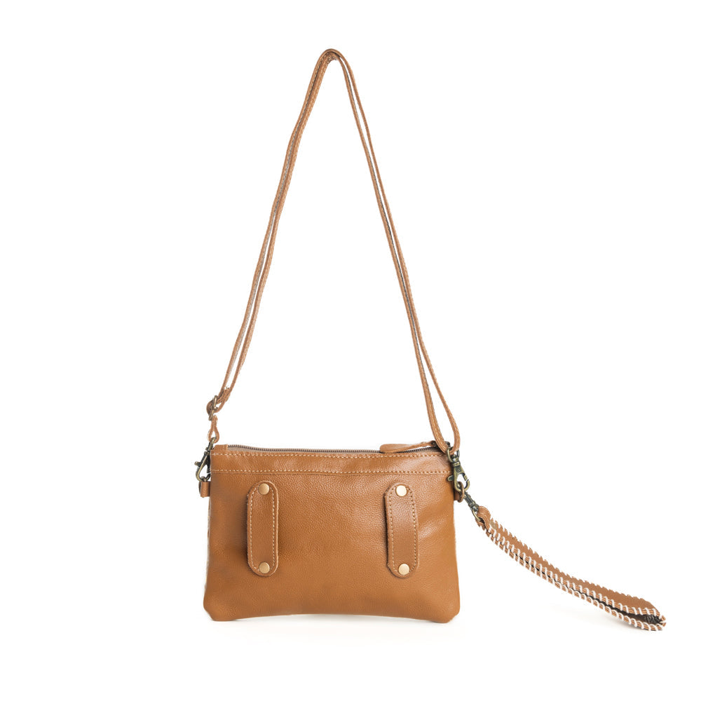 Eye of the Goddess Crossbody Bag in Caramel - Myra USA
