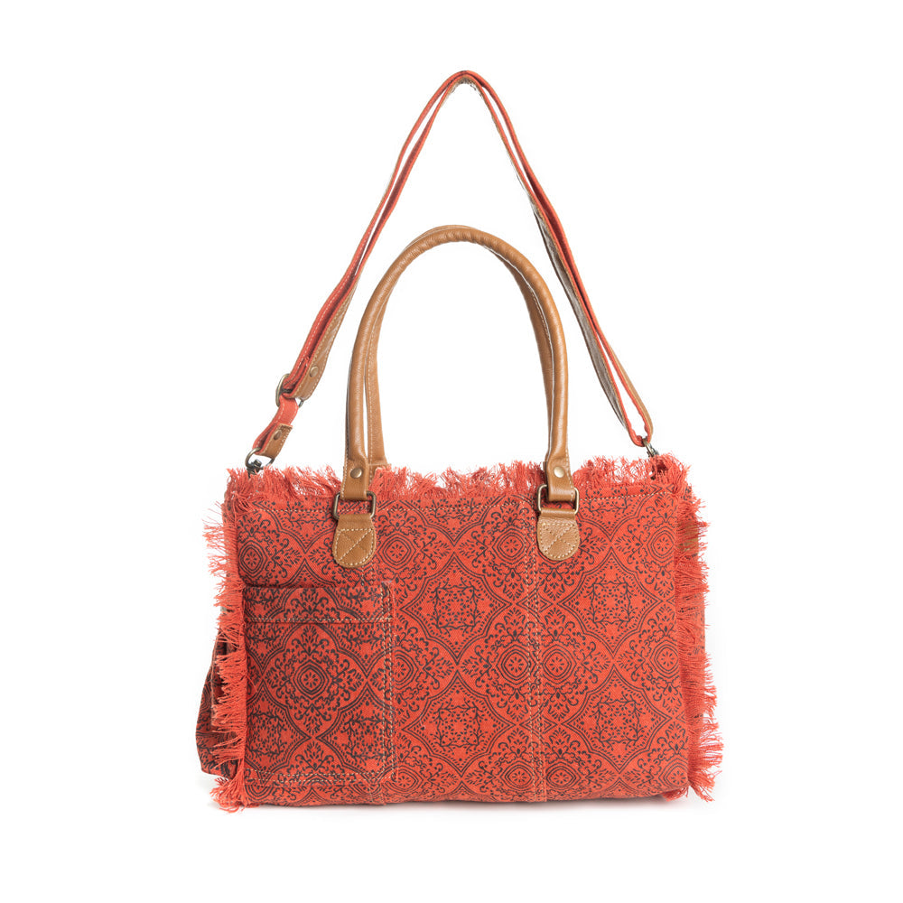Triple Fork Ranch Tote Bag in Scarlet - Myra USA