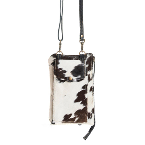 Wild Chic Phone Case Bag in Black & White - Myra USA