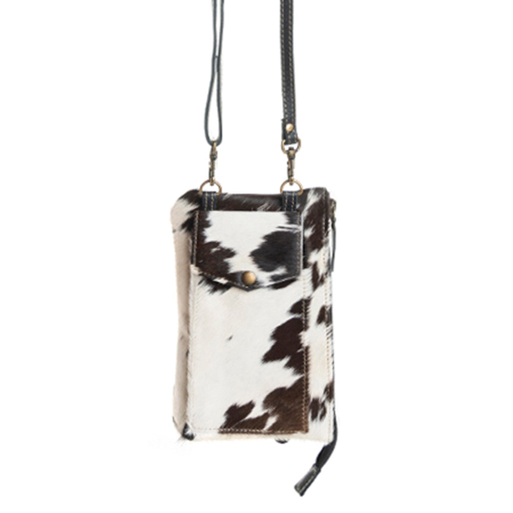 Wild Chic Phone Case Bag in Black & White - Myra USA