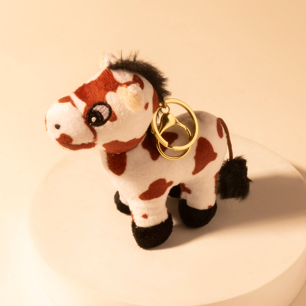Little Pinto Bag Charm in Ivory Spot - Myra USA