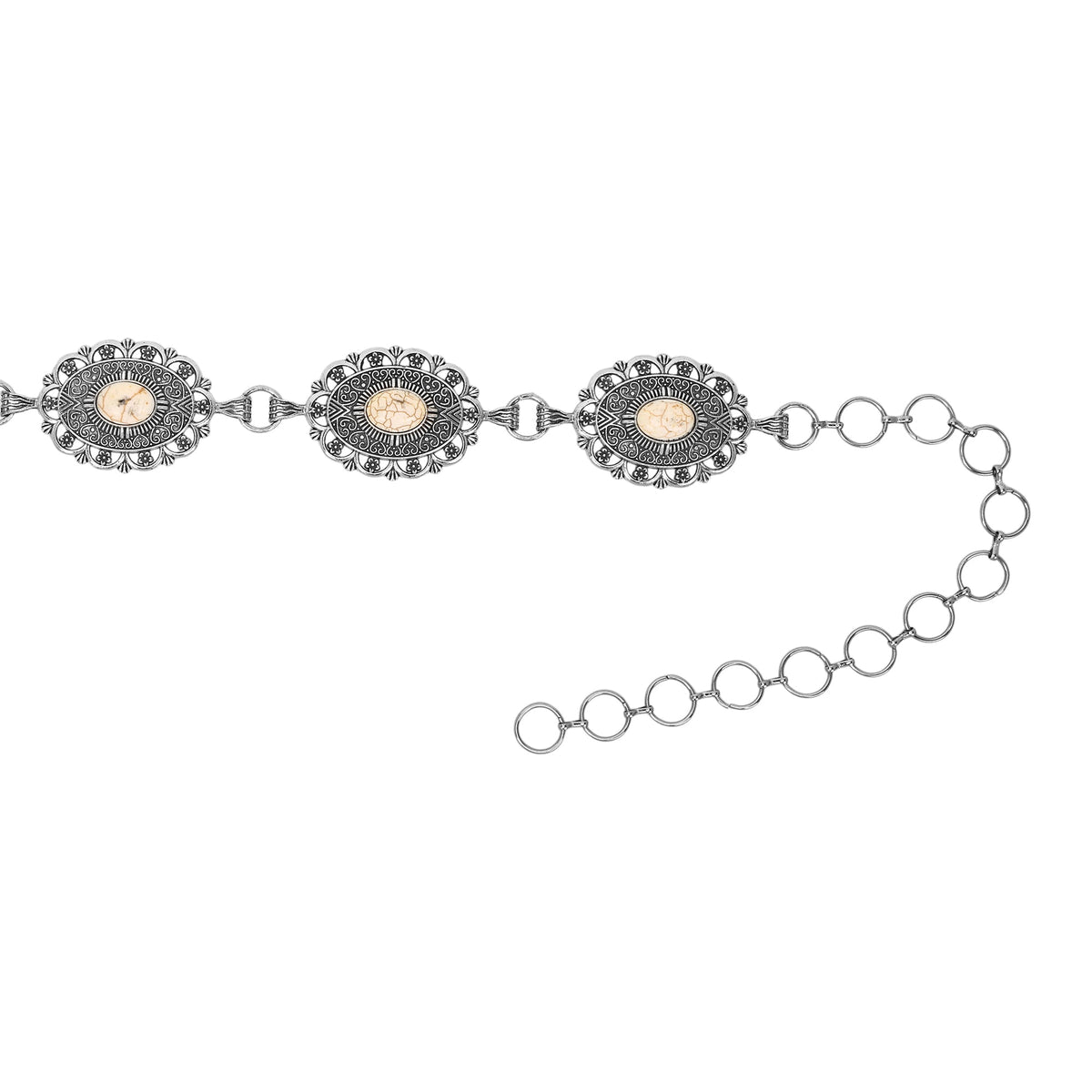 Myra Dustrose Stone Concho Belt for Women - Myra USA