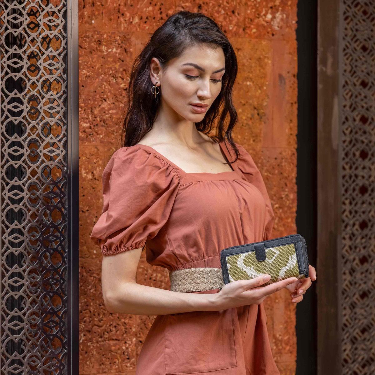 GREEN FOLIAGE WALLET - Myra USA