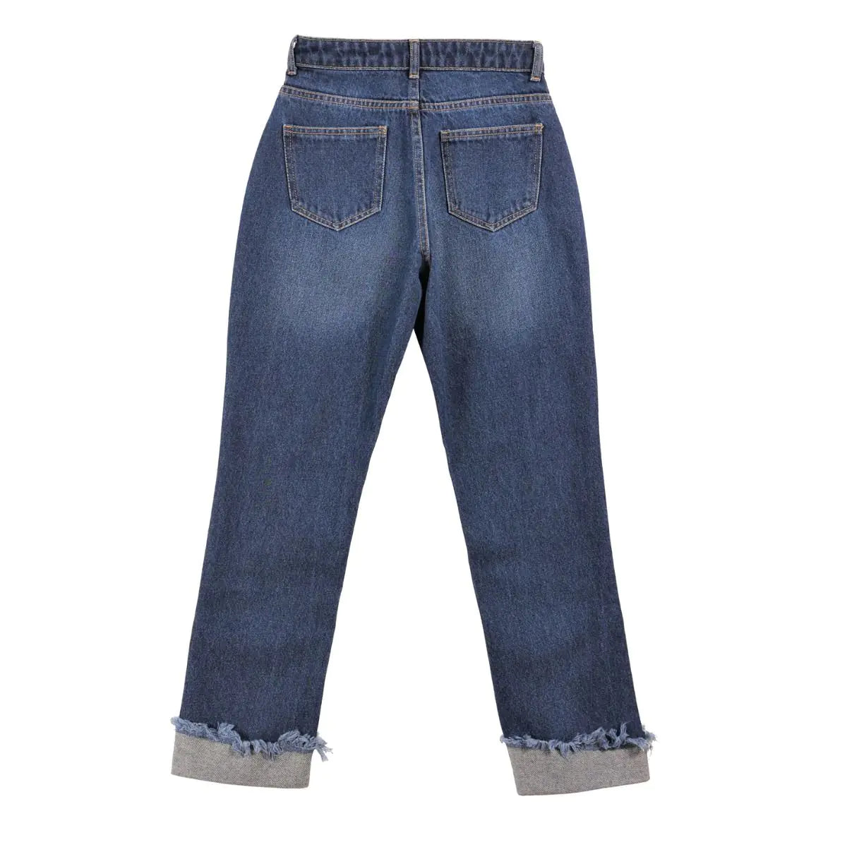 Amora Cuffed Hem Distressed Boyfriend Jeans