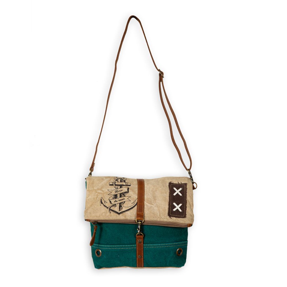 Burlander Patch Teal Small & Crossbody Bag - Myra USA