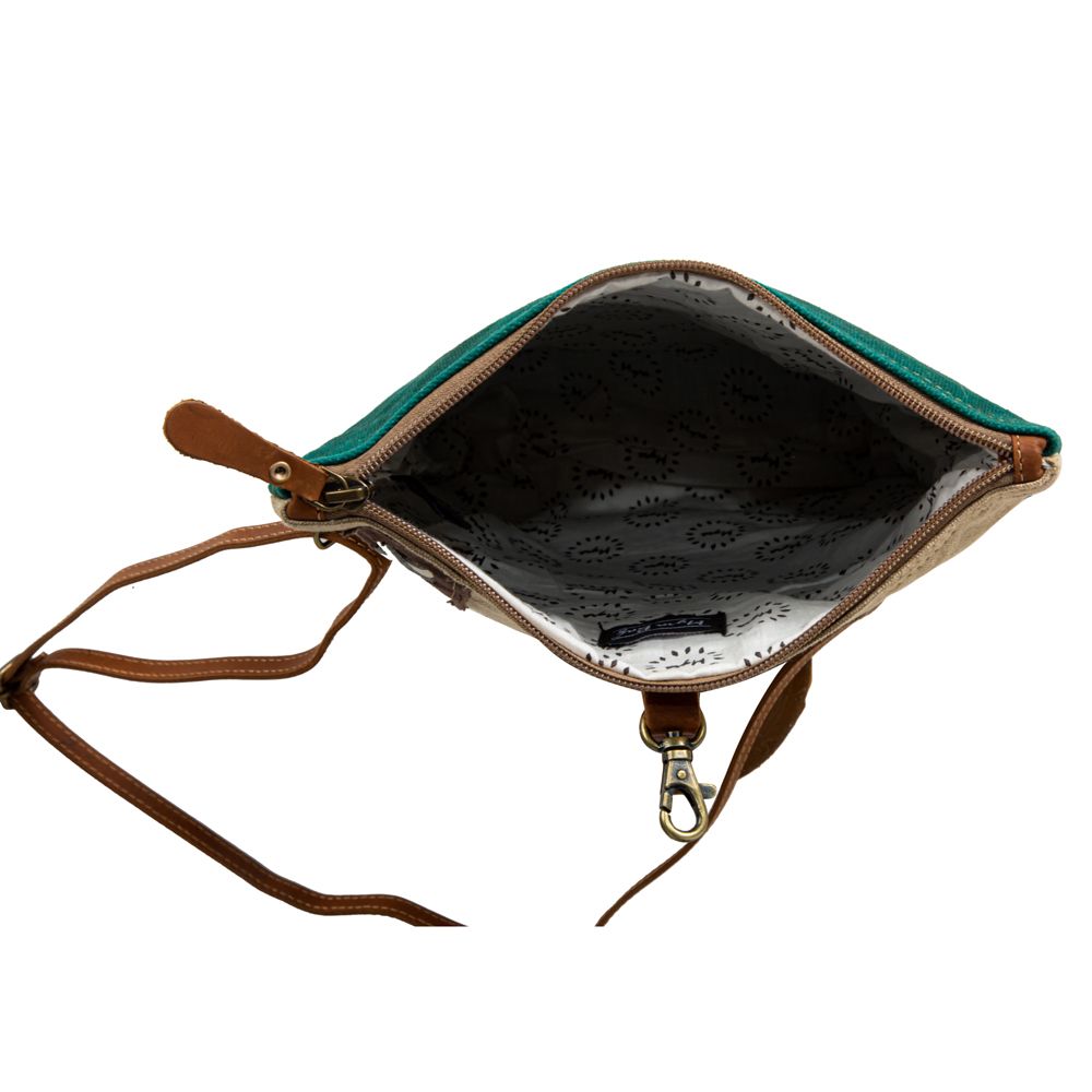 Burlander Patch Teal Small & Crossbody Bag - Myra USA